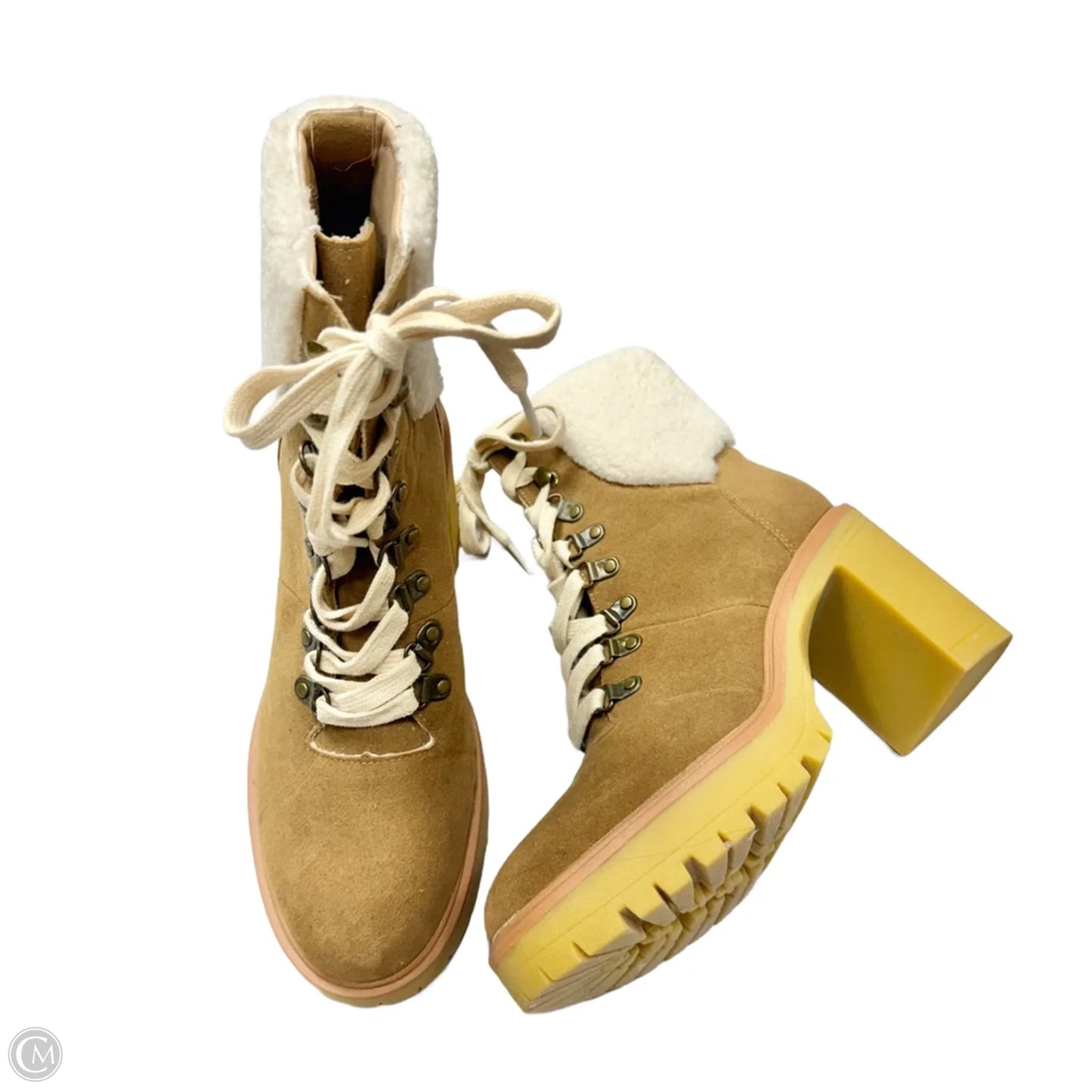 Boots Snow By Oasis Society In Brown & Cream, Size: 8