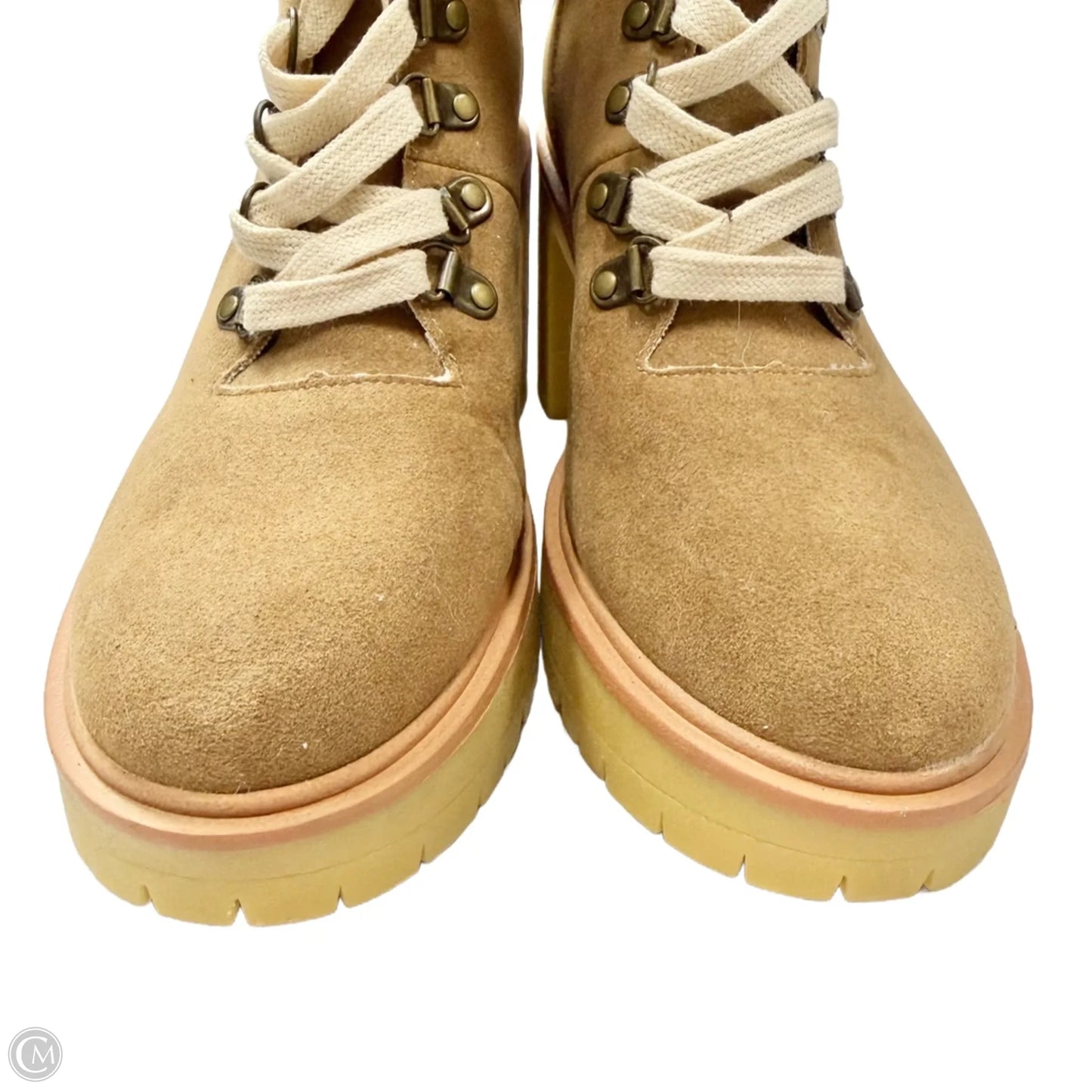 Boots Snow By Oasis Society In Brown & Cream, Size: 8