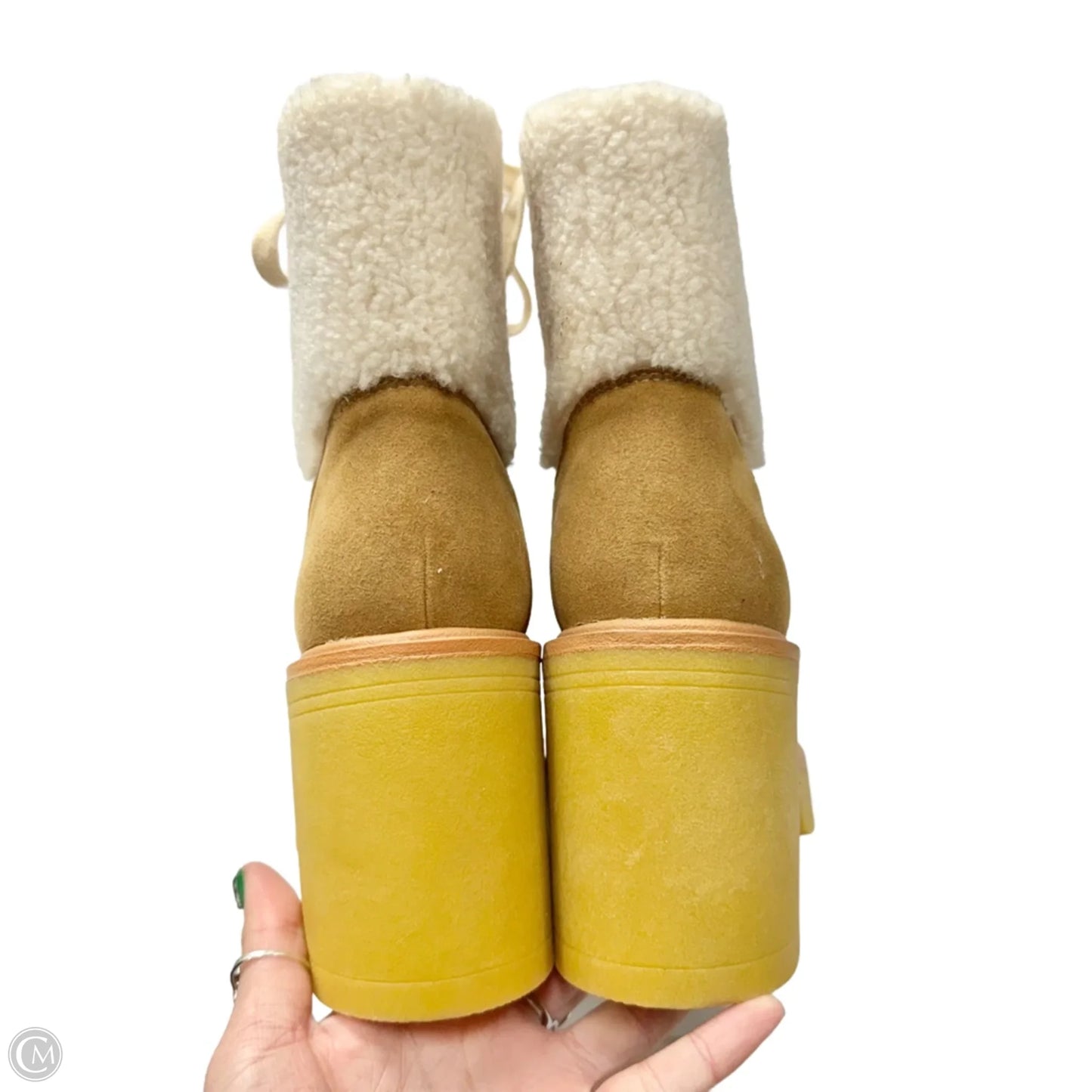 Boots Snow By Oasis Society In Brown & Cream, Size: 8