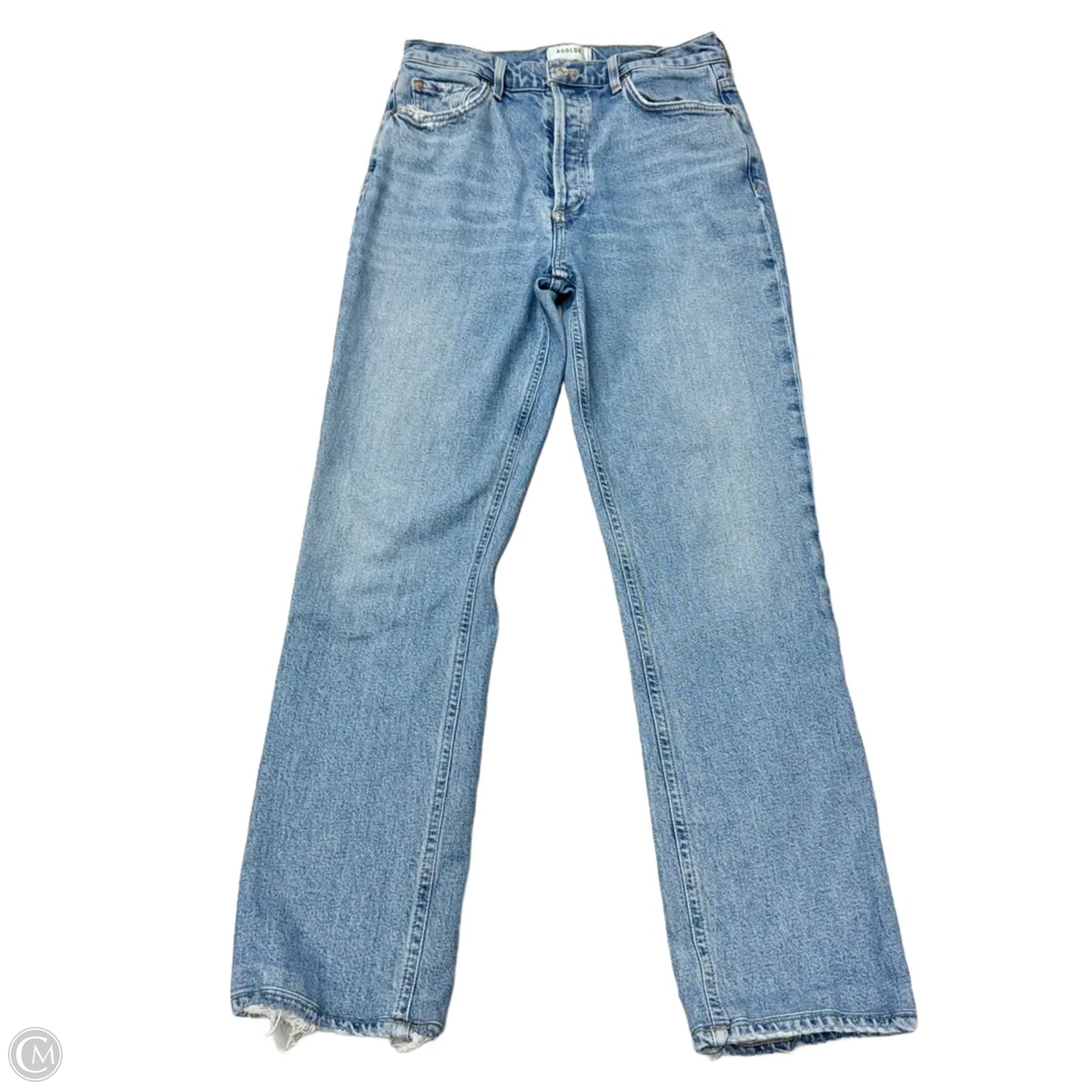 Jeans Straight By Agolde In Blue Denim, Size: 2