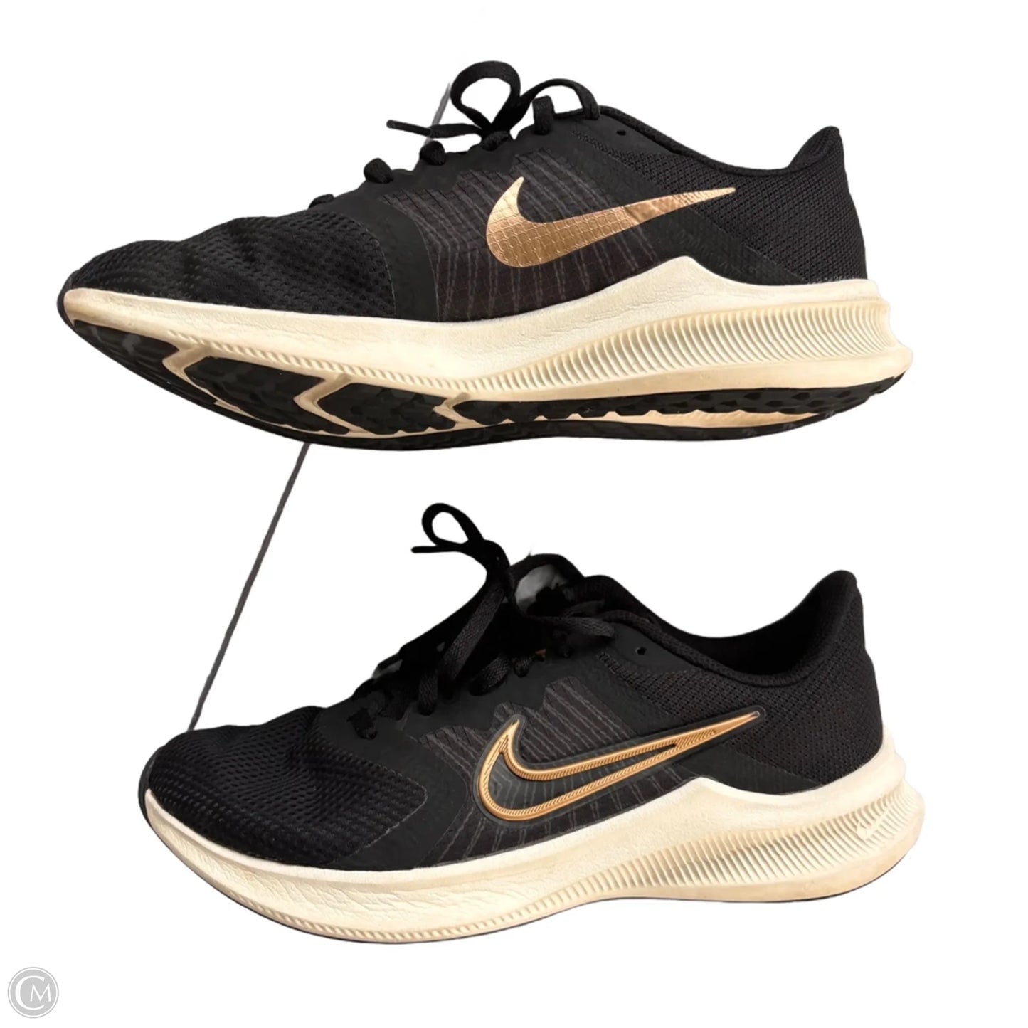 Shoes Athletic By Nike In Black & Gold, Size: 8