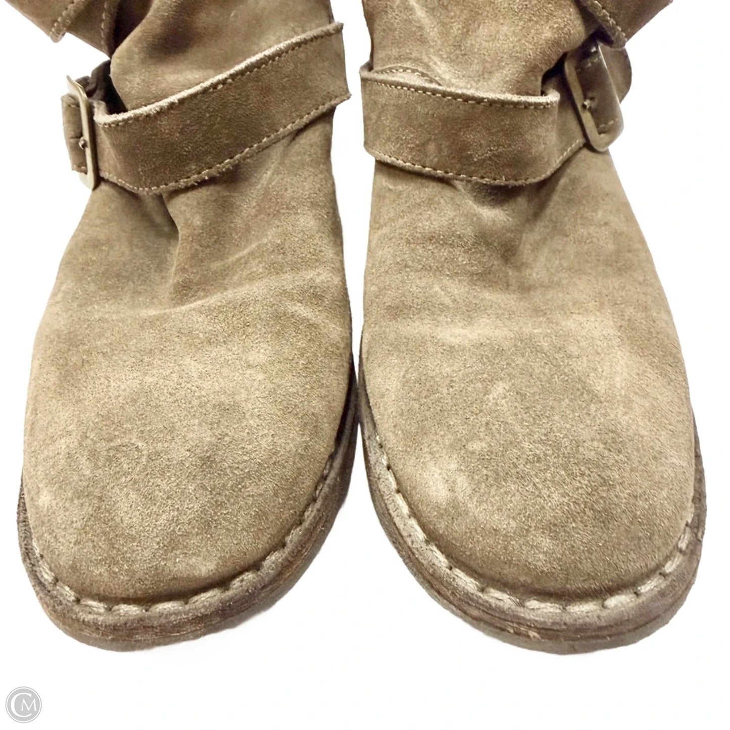 Boots Ankle Heels By Florentini Baker In Green, Size: 7.5