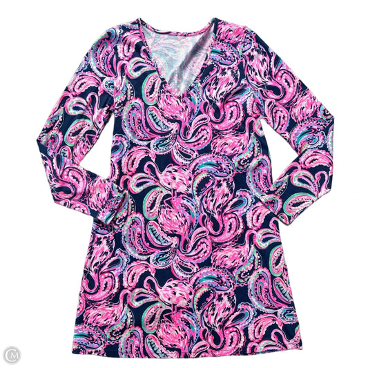 Dress Designer By Lilly Pulitzer In Blue & Pink, Size: M