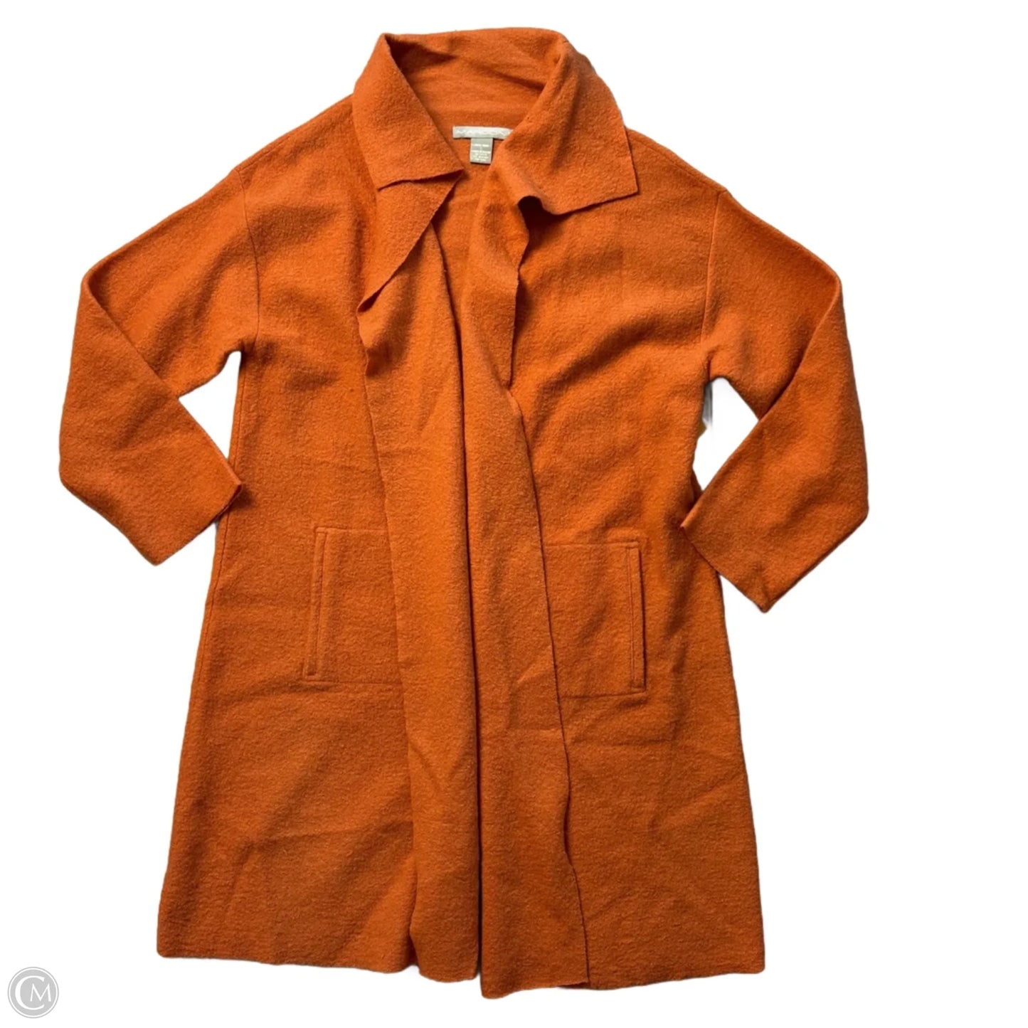Coat Wool By Marconi In Orange, Size: L