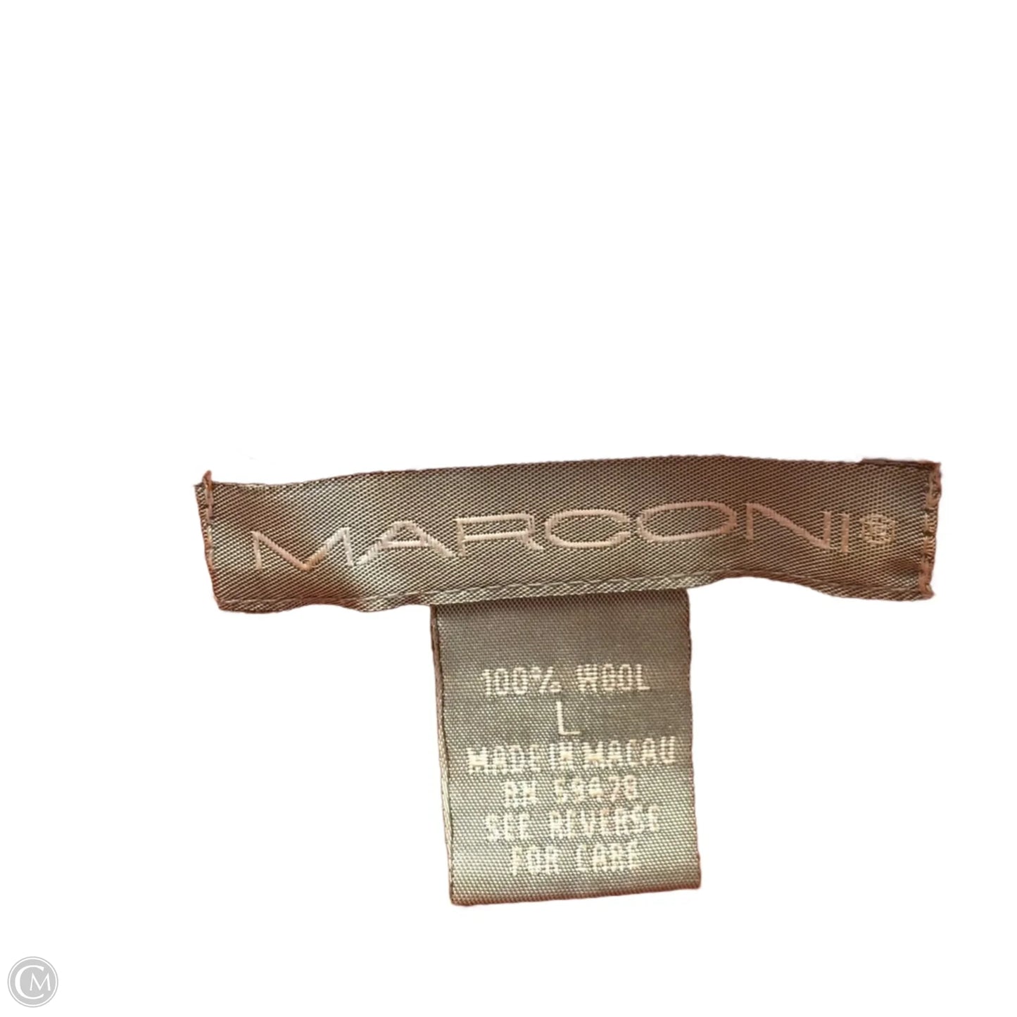 Coat Wool By Marconi In Orange, Size: L