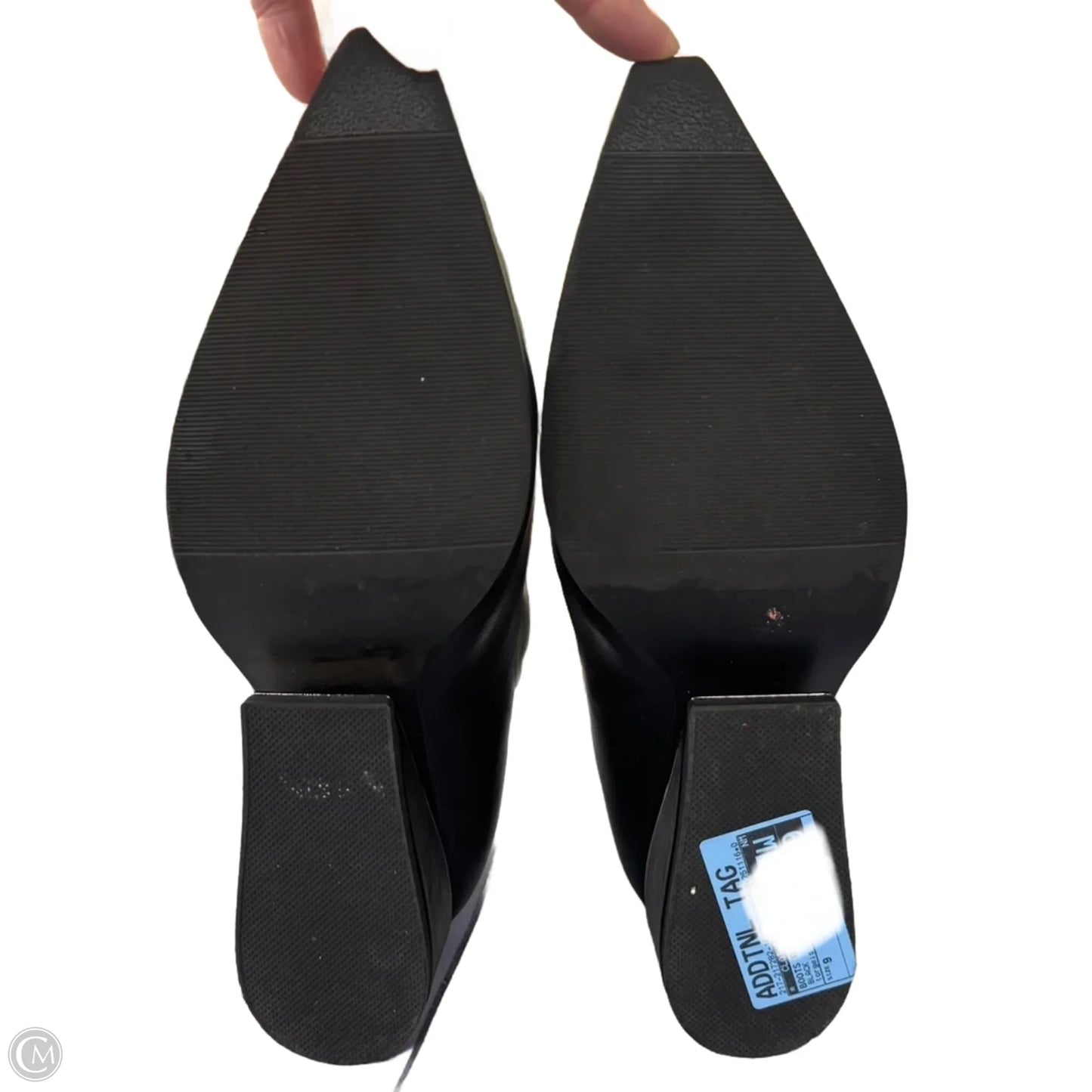 Boots Ankle Heels By Torgeis In Black, Size: 9