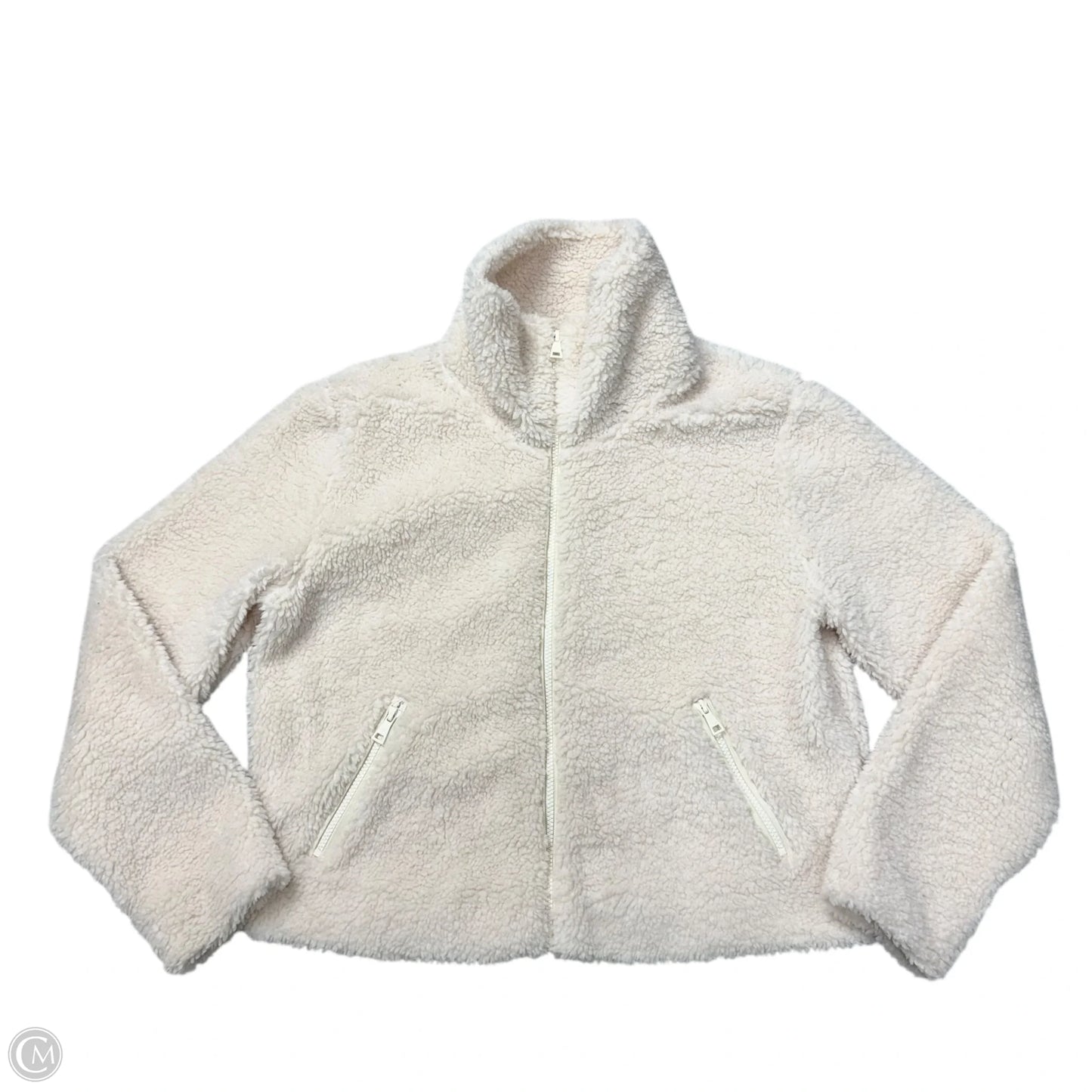 Jacket Faux Fur & Sherpa By Beyond Yoga In Cream, Size: M
