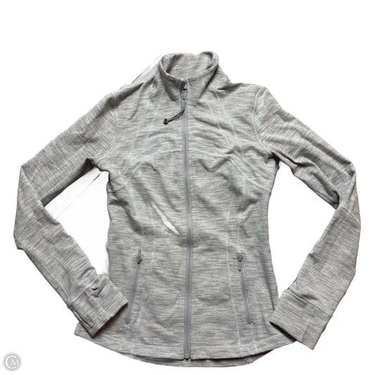 Athletic Jacket By Lululemon In Grey, Size: S