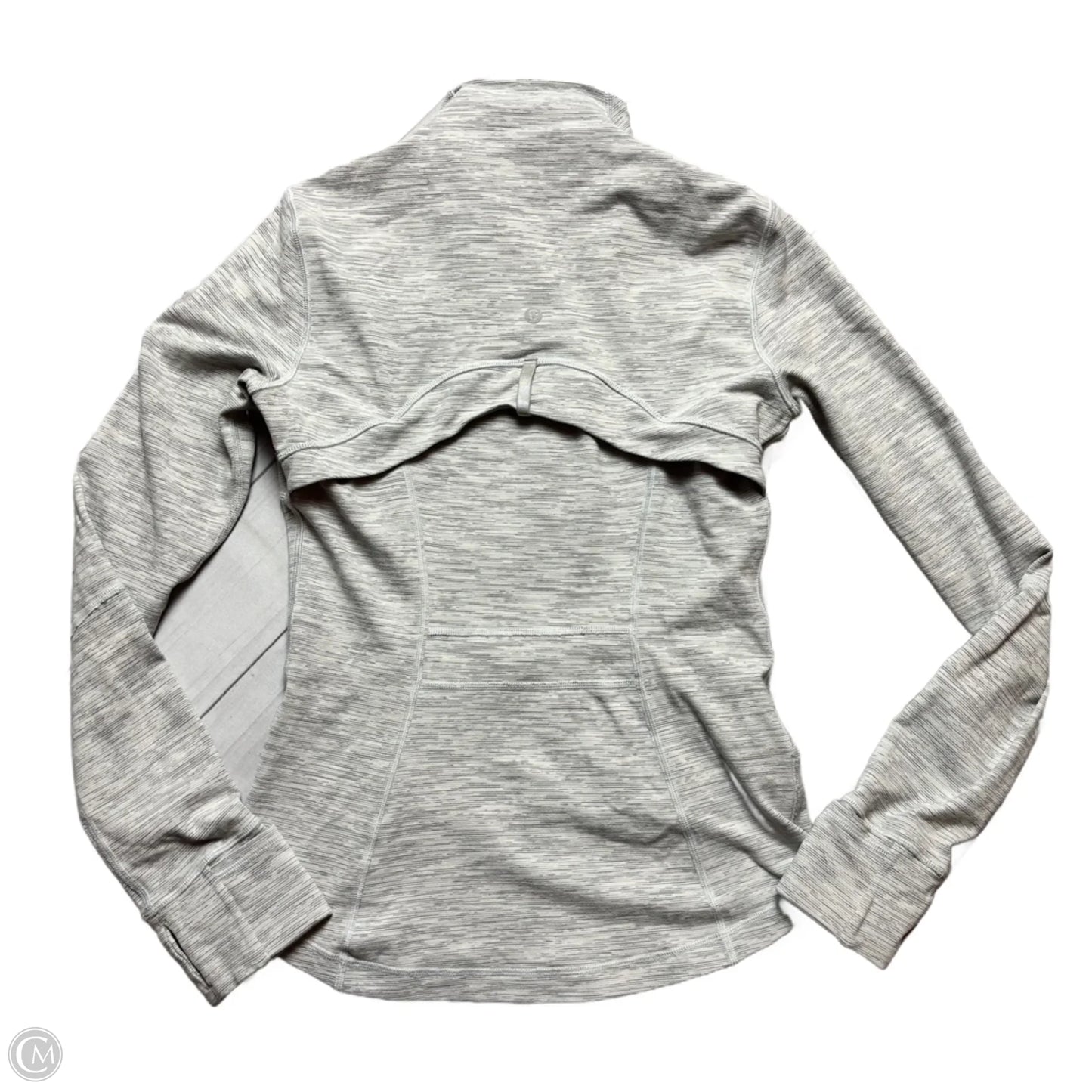 Athletic Jacket By Lululemon In Grey, Size: S