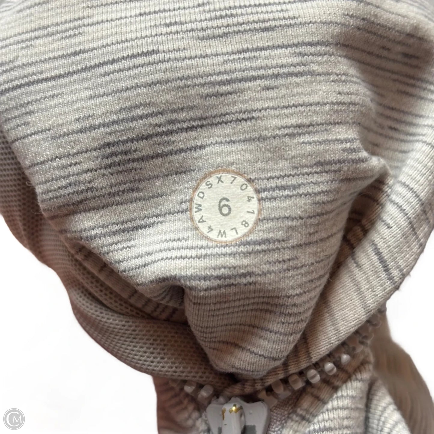 Athletic Jacket By Lululemon In Grey, Size: S