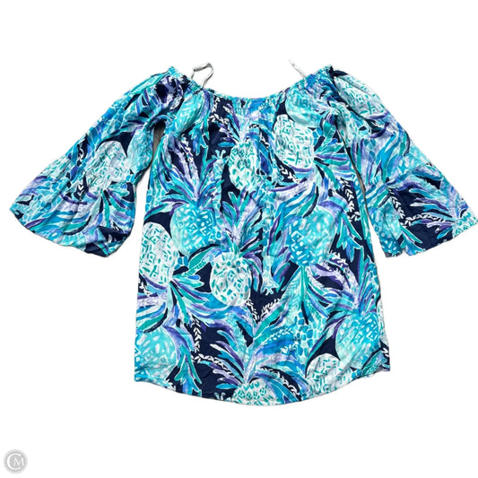 Dress Designer By Lilly Pulitzer In Blue & Purple, Size: Xl