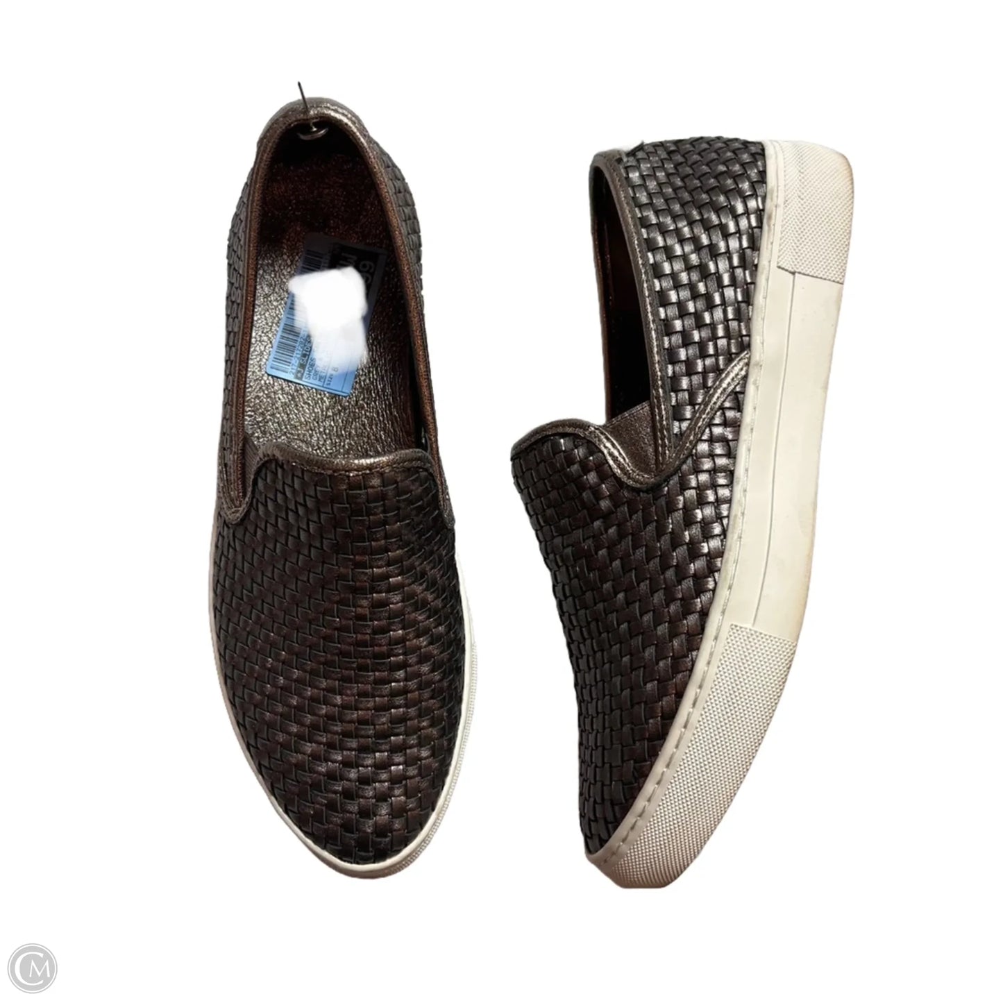 Shoes Sneakers By J Slides In Grey & White, Size: 8