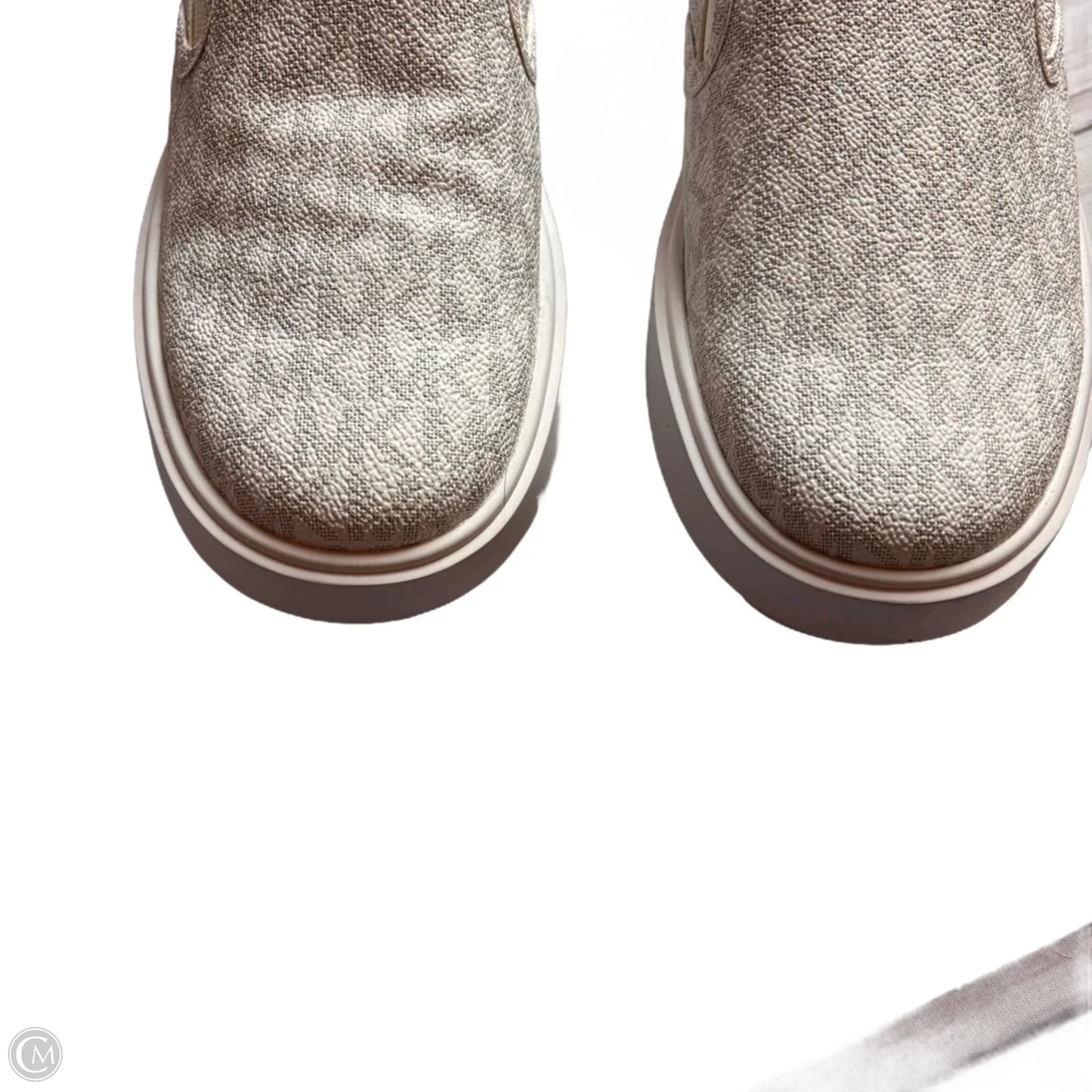 Shoes Sneakers By J Slides In Grey & White, Size: 8