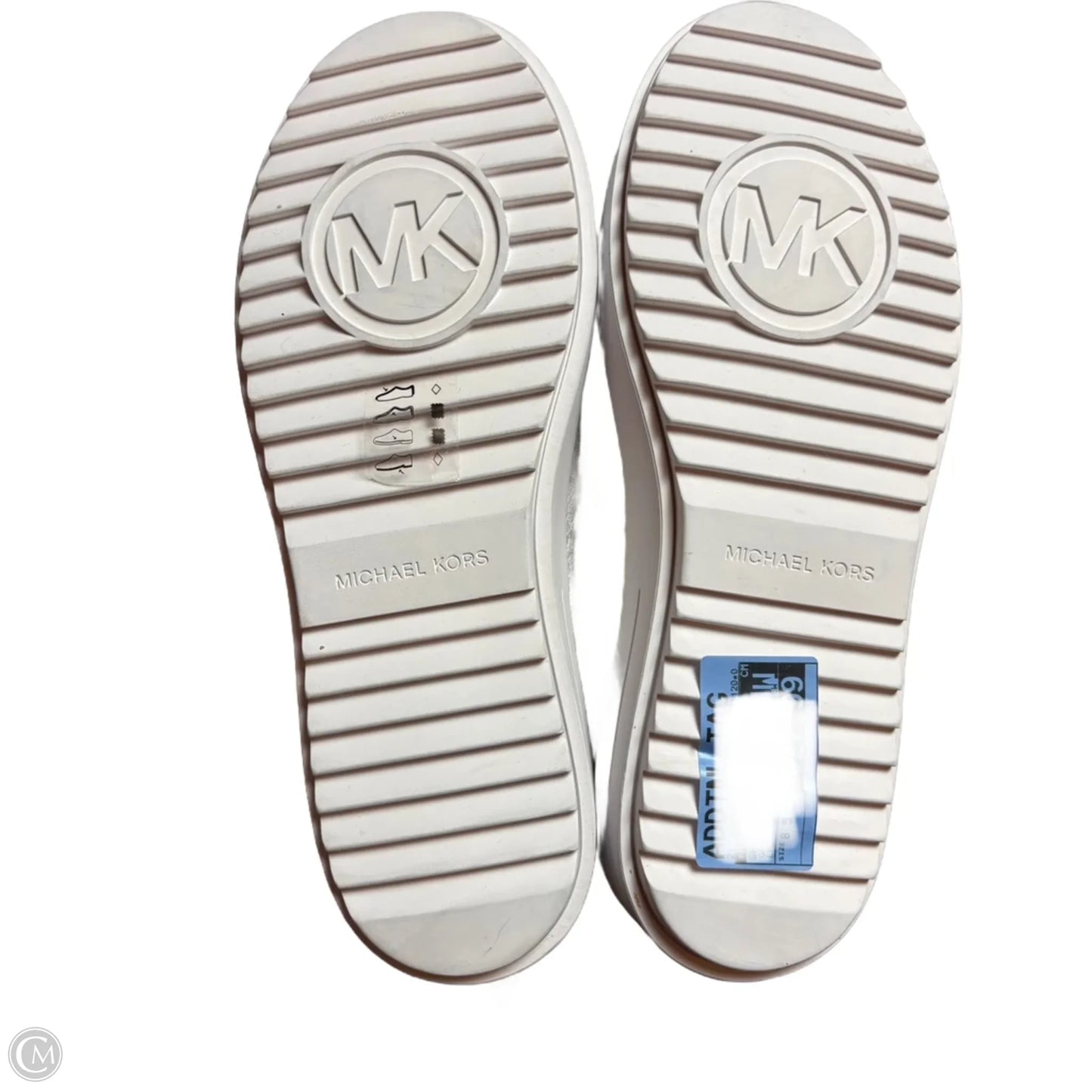 Shoes Sneakers By J Slides In Grey & White, Size: 8