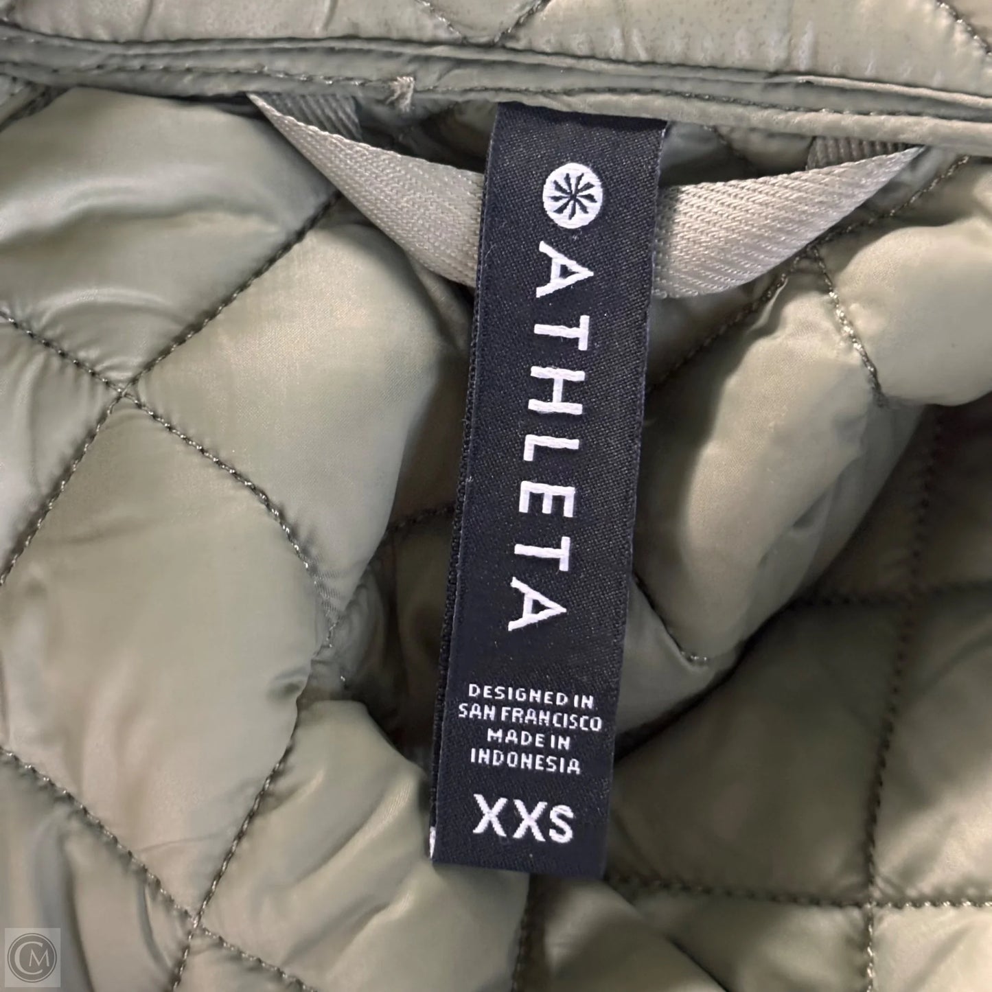 Jacket Puffer & Quilted By Athleta In Green, Size: Xxs