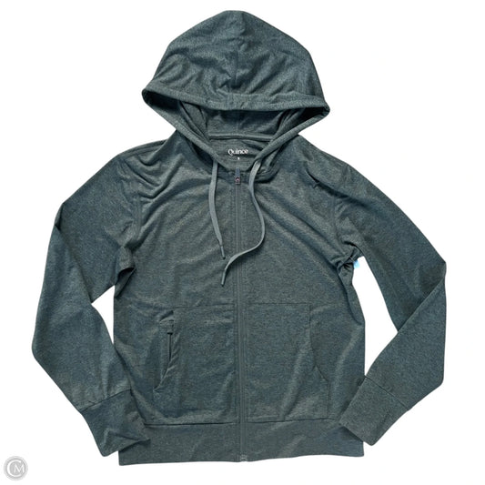 Athletic Jacket By Quince In Green, Size: S