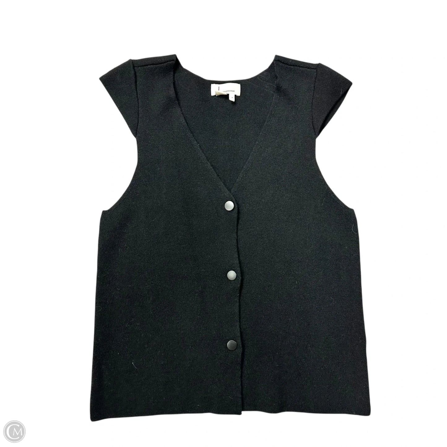 Vest Sweater By Anthropologie In Black, Size: S