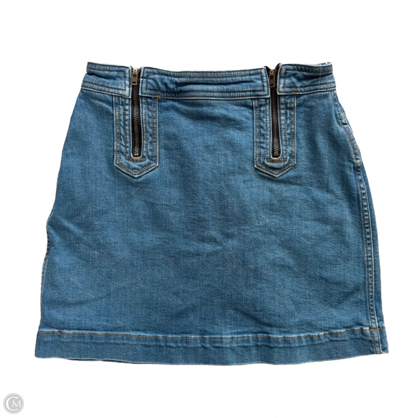 Skirt Mini & Short By Anthropologie In Blue Denim, Size: 4