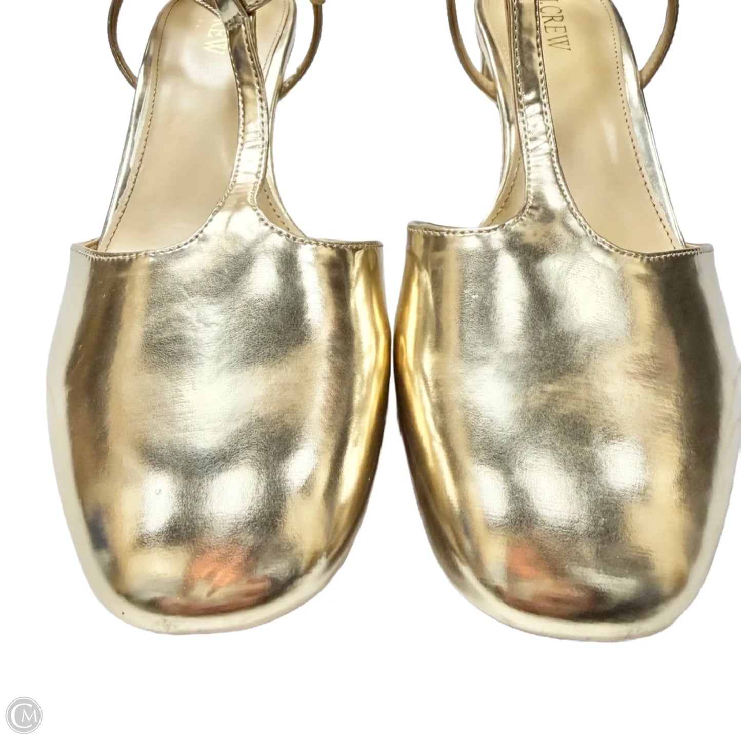 Shoes Heels Block By J. Crew In Gold, Size: 9.5