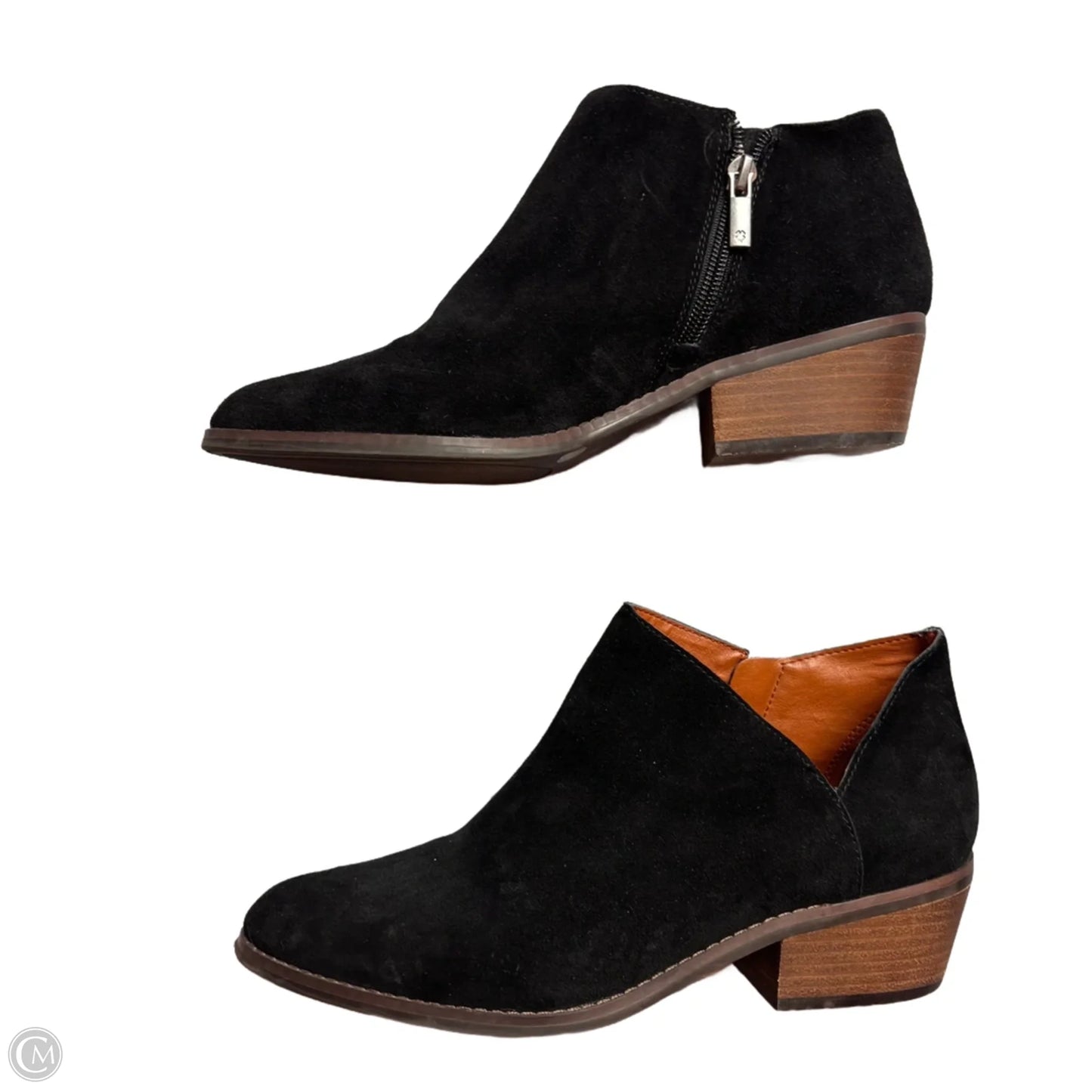 Boots Ankle Heels By Lucky Brand In Black, Size: 9.5