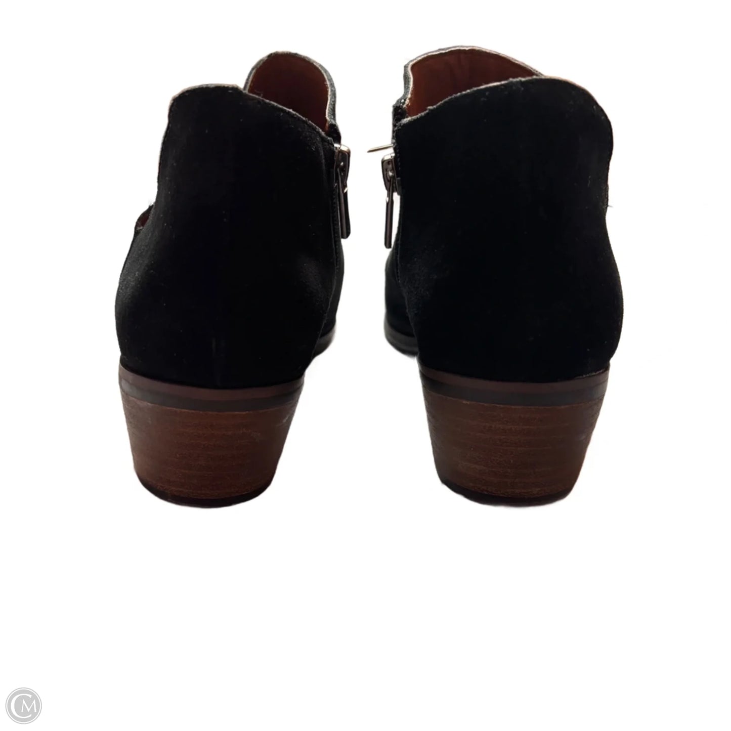 Boots Ankle Heels By Lucky Brand In Black, Size: 9.5