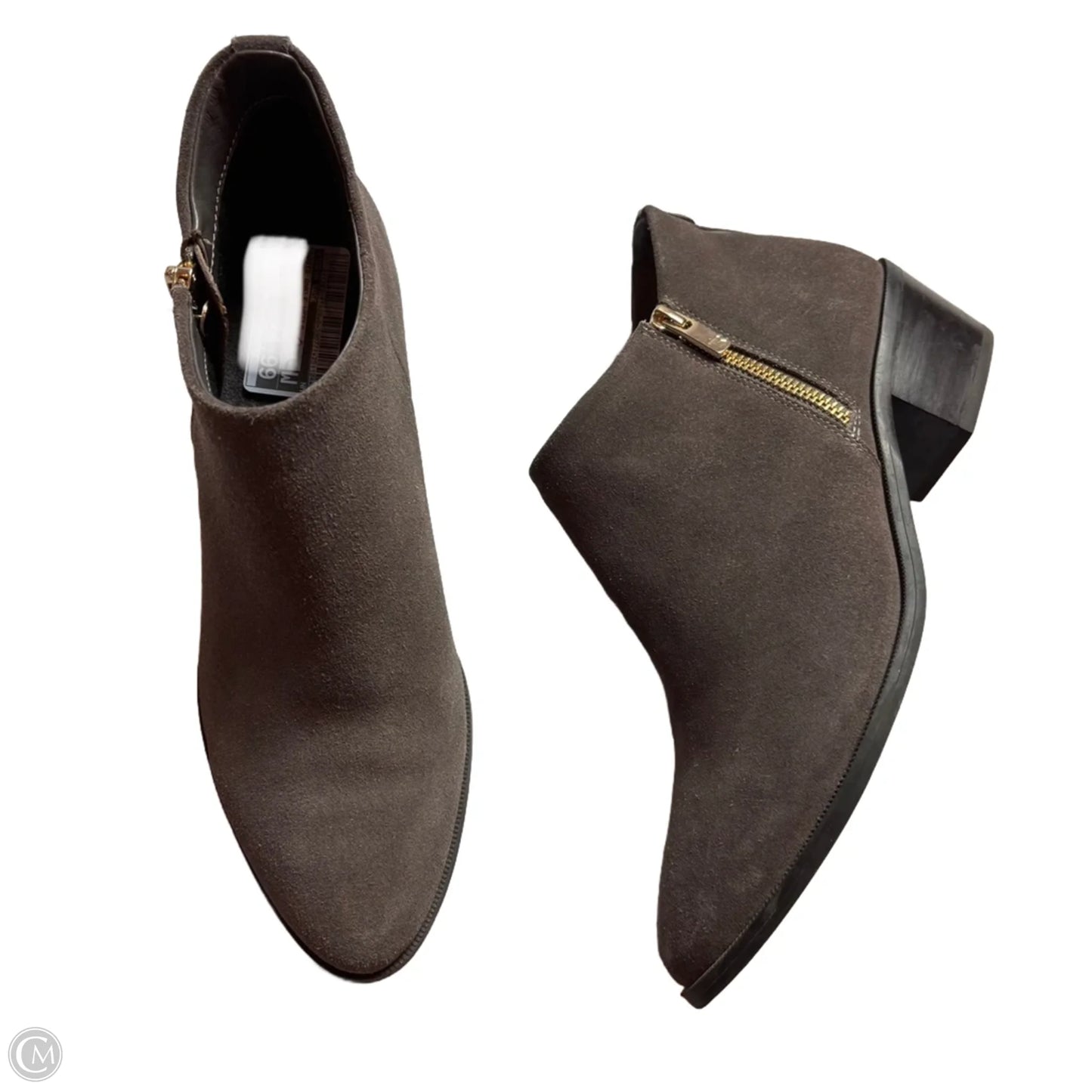 Boots Ankle Heels By Taryn Rose In Grey, Size: 10