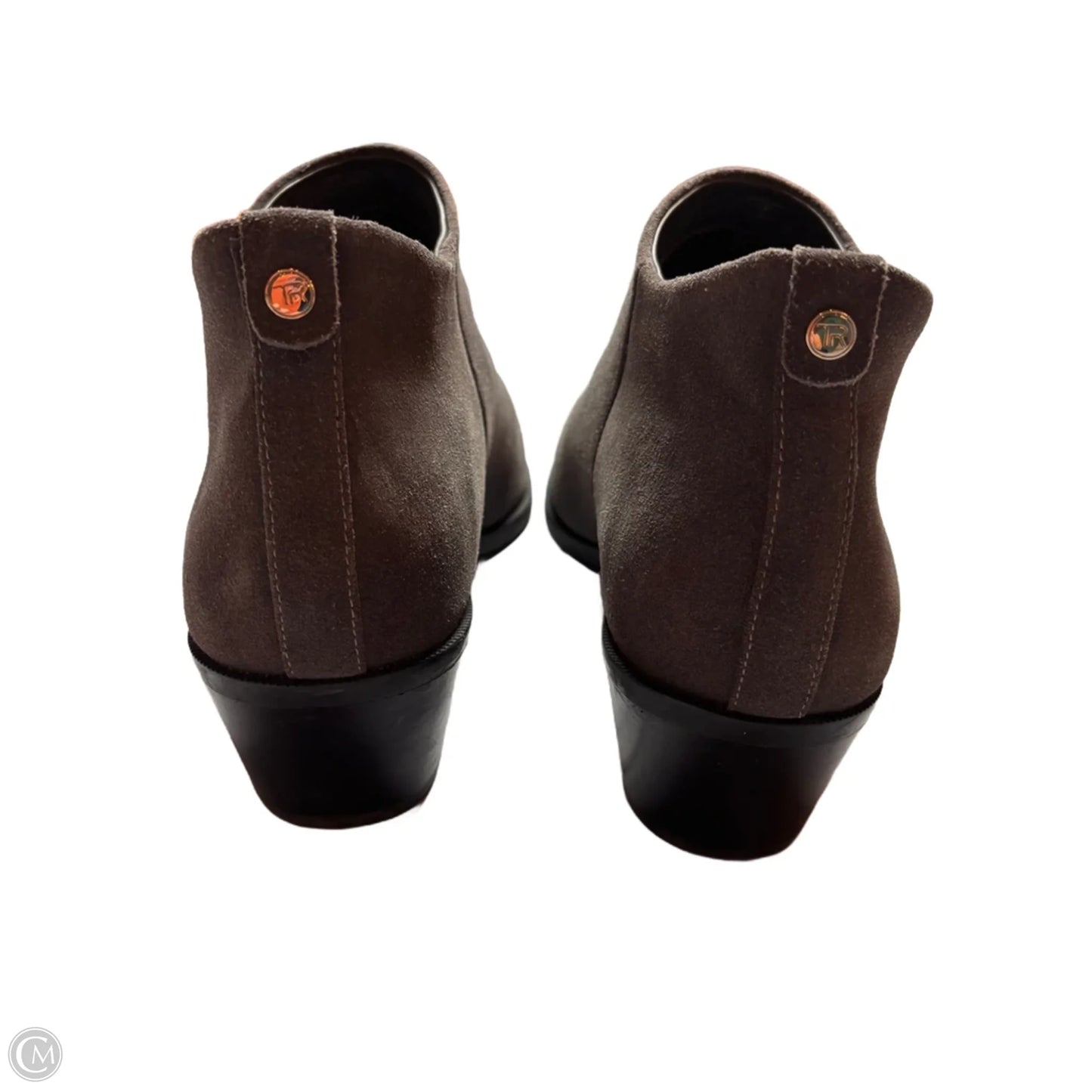 Boots Ankle Heels By Taryn Rose In Grey, Size: 10