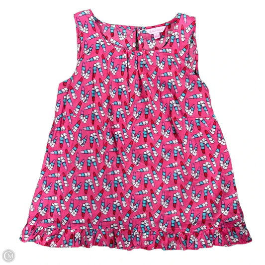 Top Sleeveless Designer By Lilly Pulitzer In Pink, Size: S