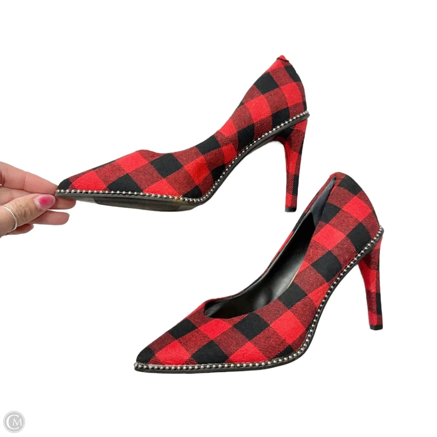 Shoes Heels Stiletto By Bar Iii In Black & Red, Size: 6