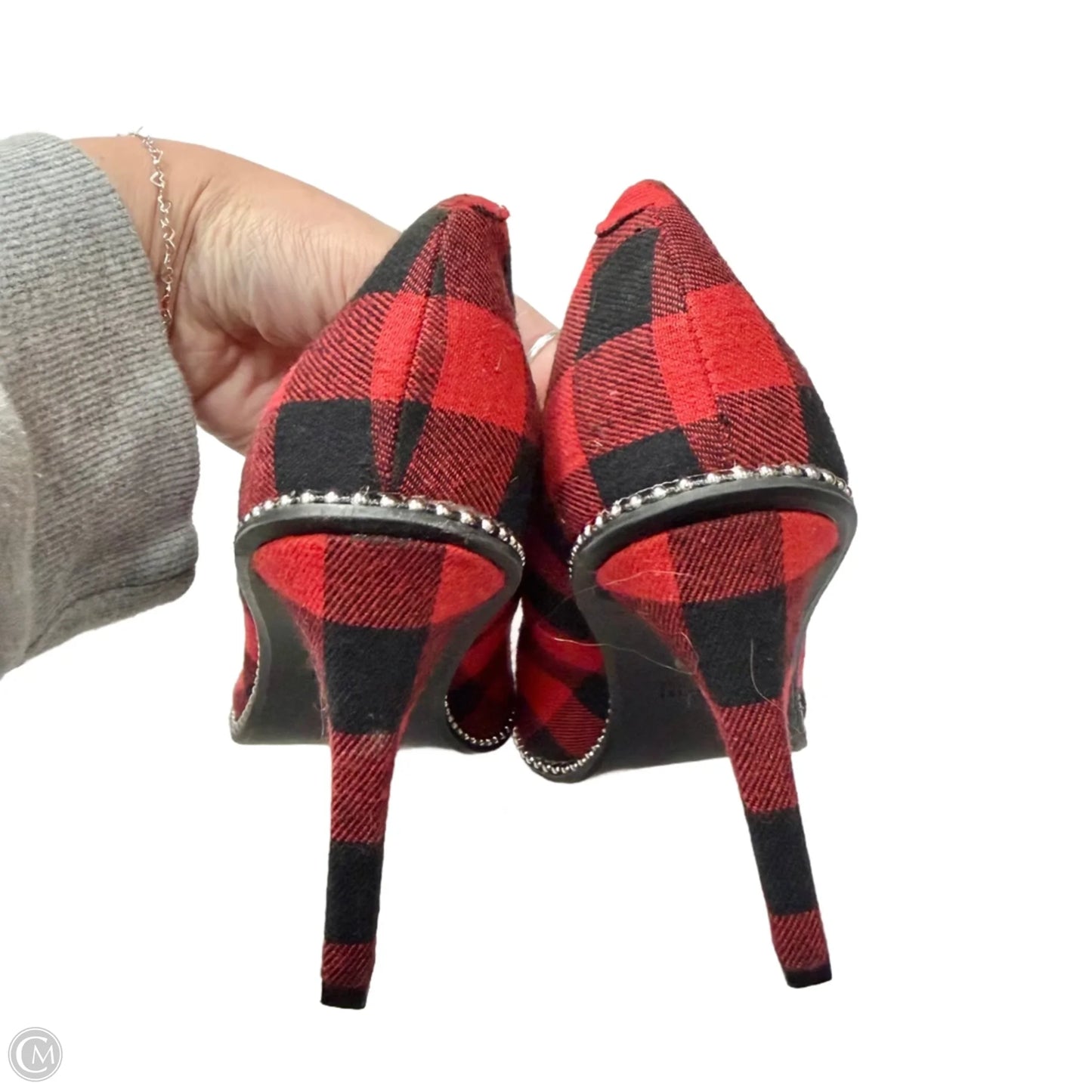 Shoes Heels Stiletto By Bar Iii In Black & Red, Size: 6