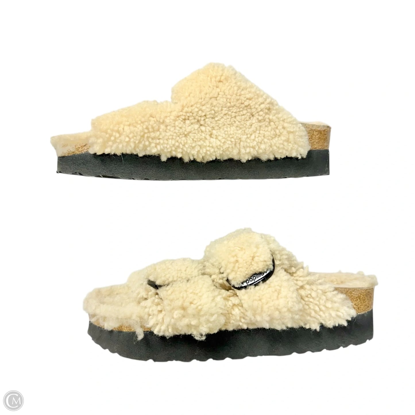 Sandals Flats By Papillio by Birkenstock In Cream, Size: 6.5