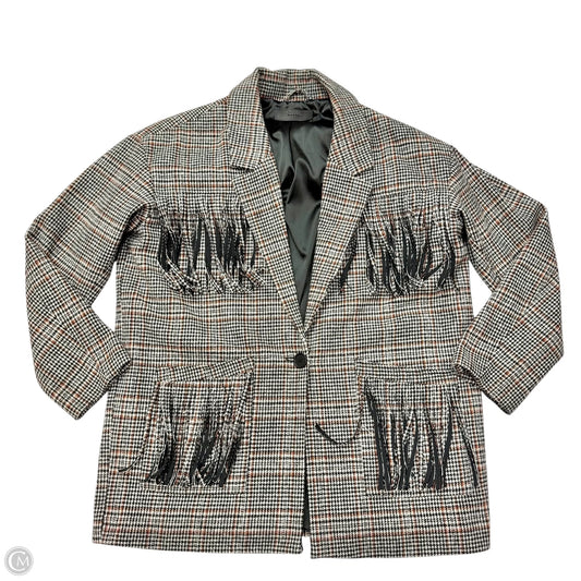 Coat Parka By Blanknyc In Black & Brown, Size: L