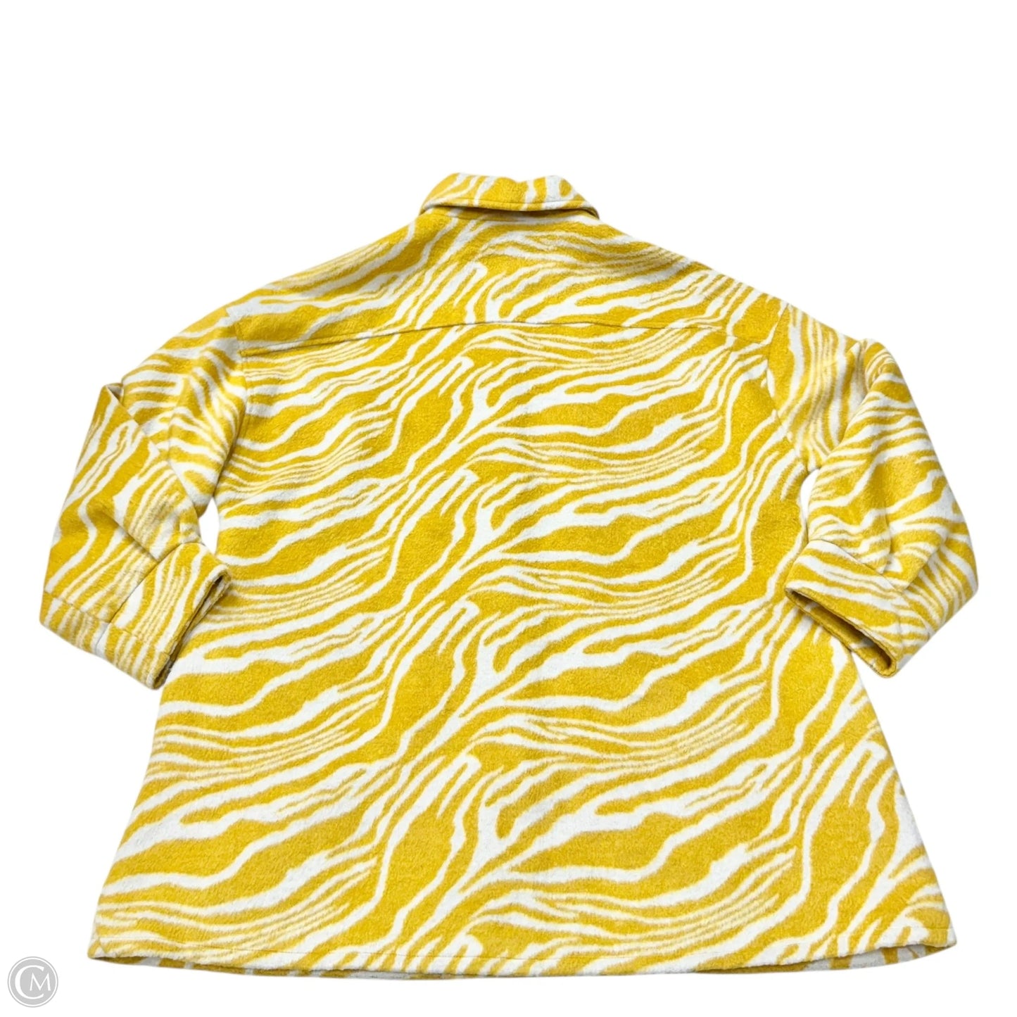 Jacket Shirt By Avec Les Filles In Zebra Print, Size: Xl