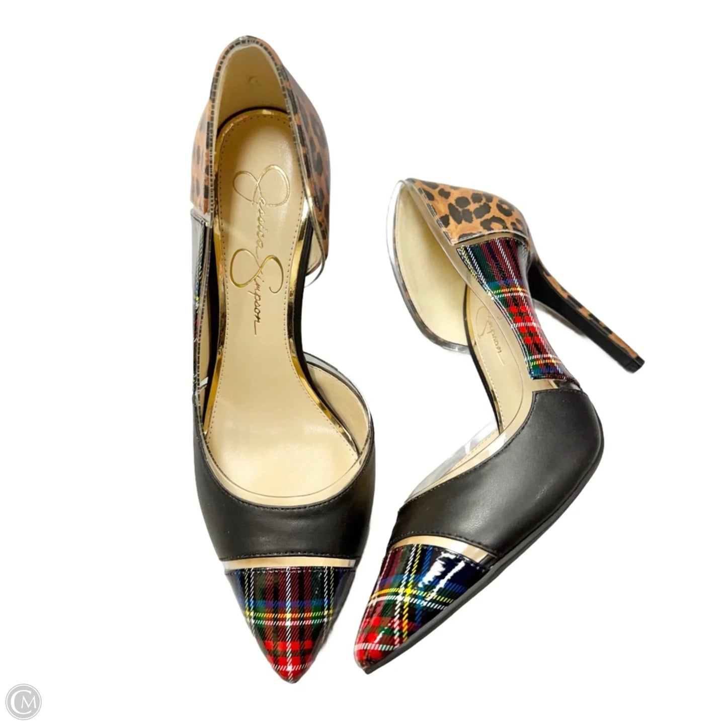 Shoes Heels Stiletto By Jessica Simpson In Multi-colored, Size: 8.5