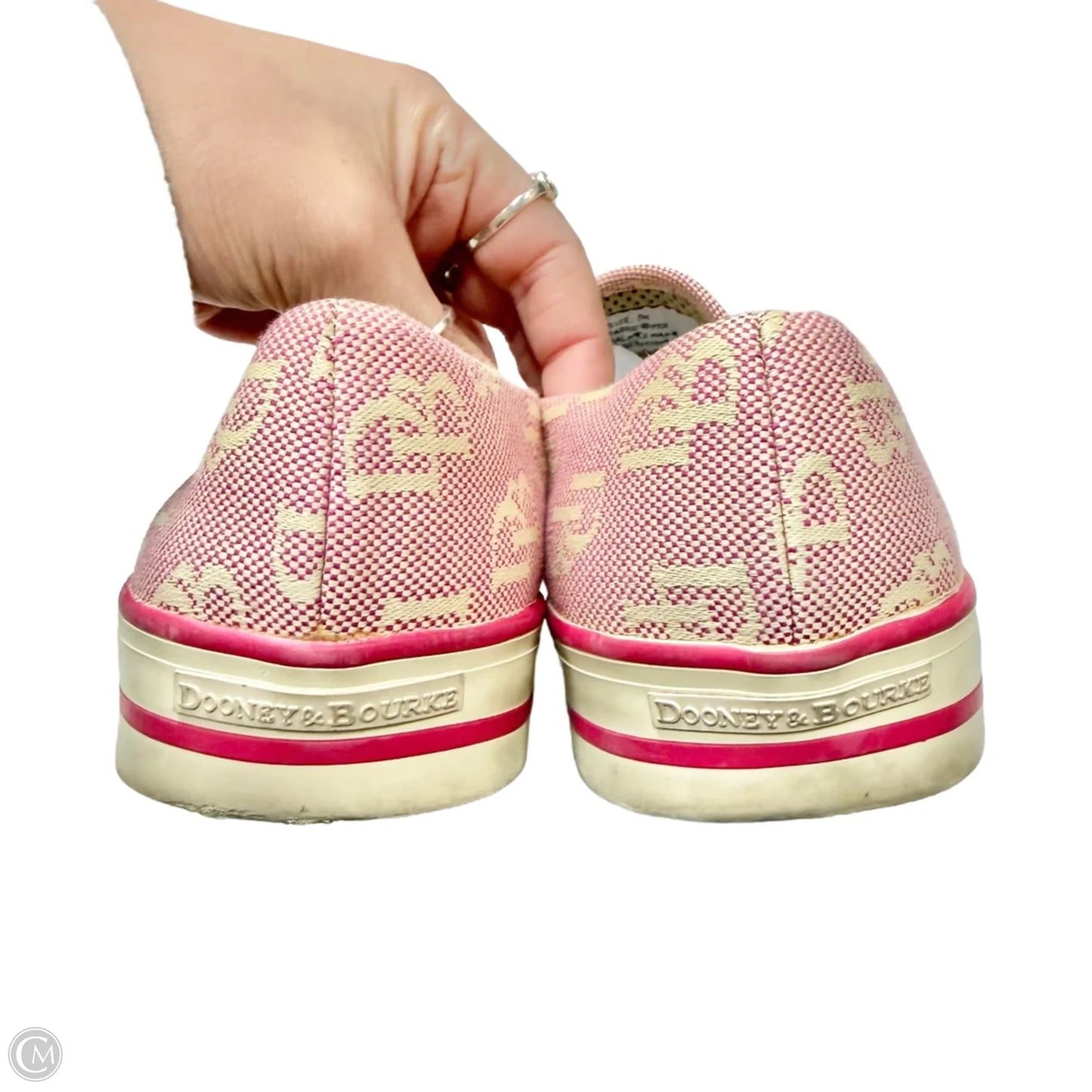 Shoes Designer By Dooney And Bourke In Red & White, Size: 7