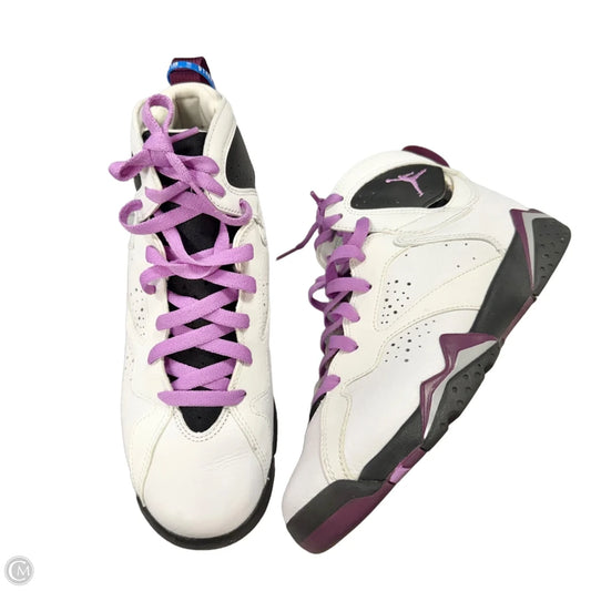Shoes Luxury Designer By Jordan In Purple & White, Size: 8