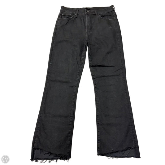 Jeans Boot Cut By Mother In Black Denim, Size: 6