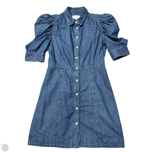 Dress Casual Midi By Frame In Blue Denim, Size: M