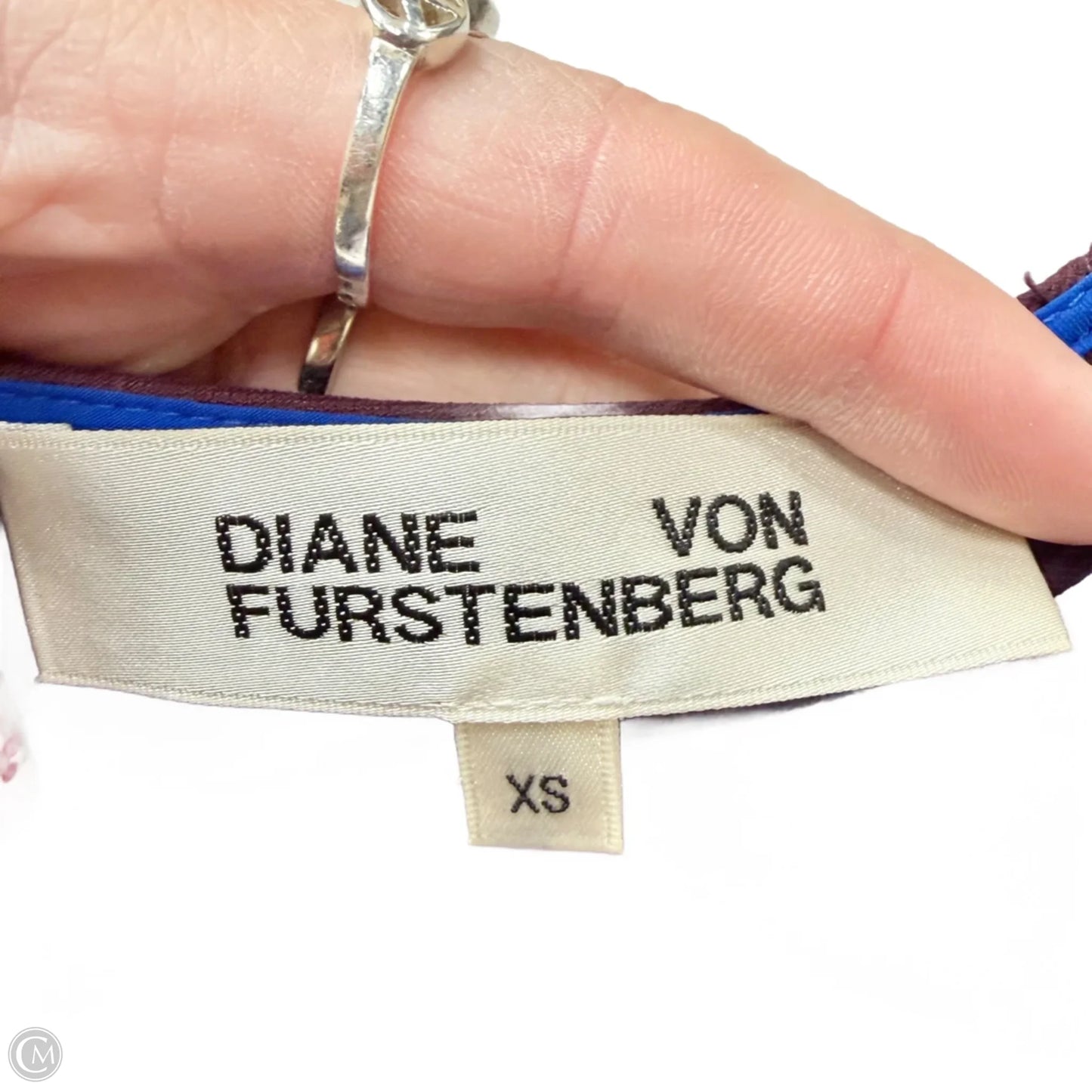 Top Long Sleeve Designer By Diane Von Furstenberg In Purple, Size: Xs