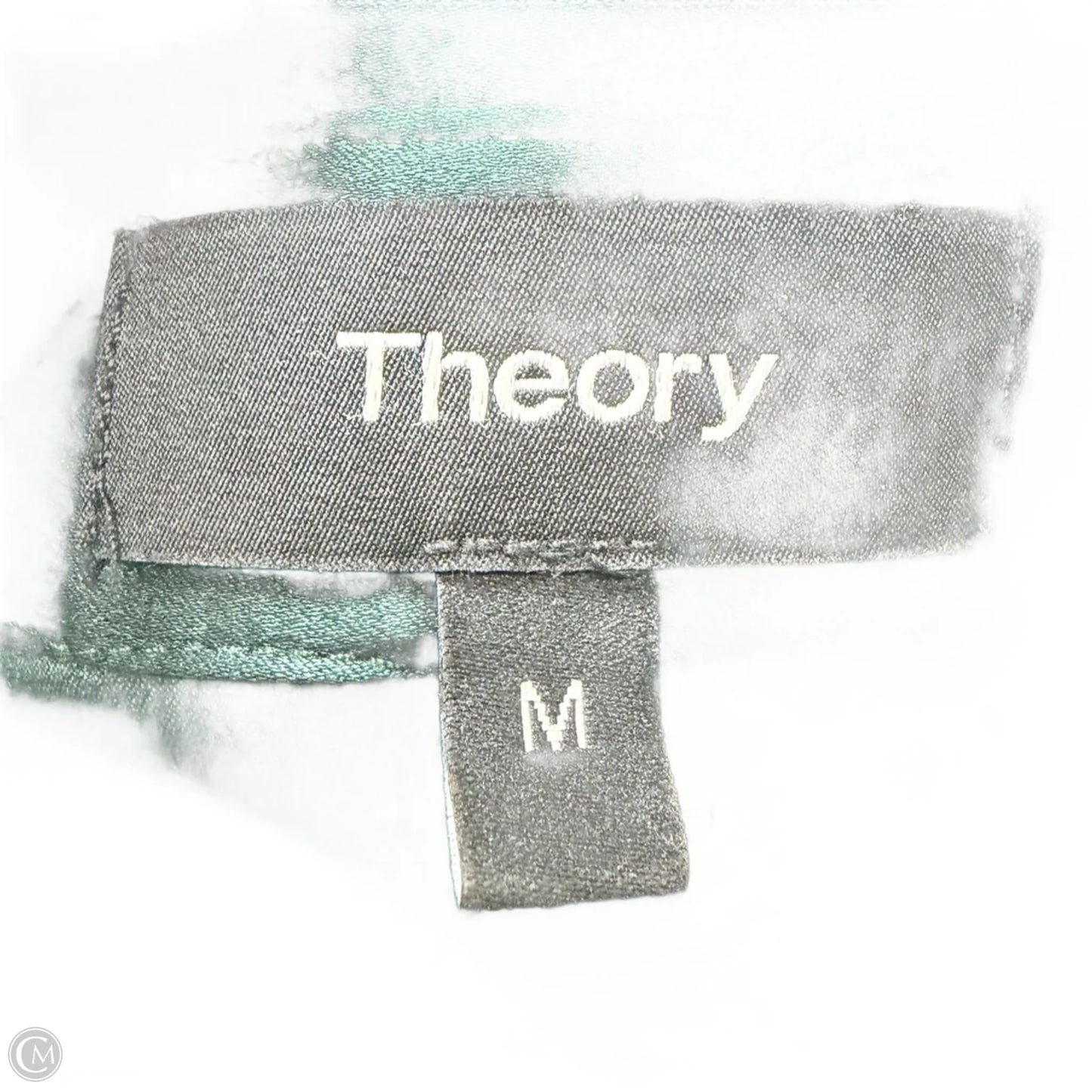 Blouse Long Sleeve By Theory In Green, Size: M