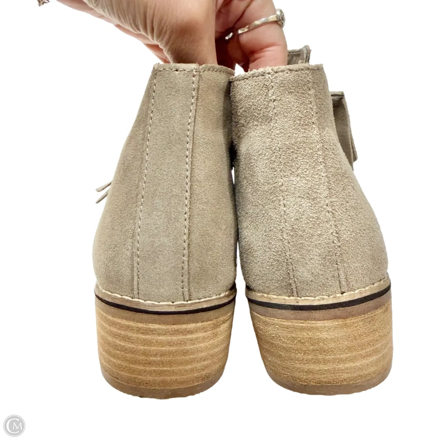 Boots Ankle Heels By Blondo In Grey, Size: 8