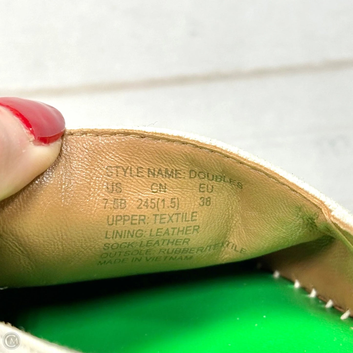 Shoes Designer By Kate Spade In Cream & White, Size: 7.5