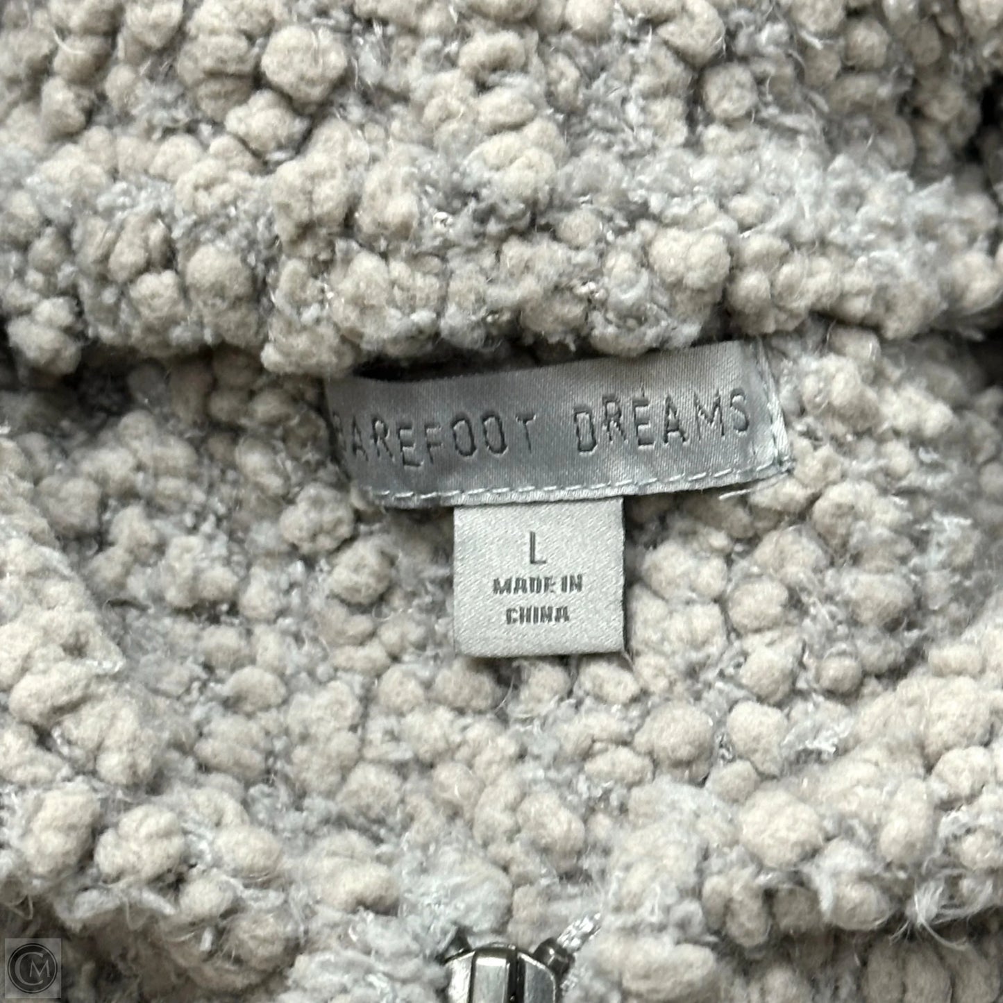 Coat Faux Fur & Sherpa By Barefoot Dreams In Grey, Size: L