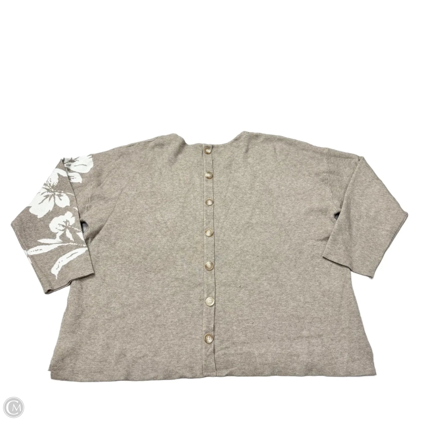 Sweater By Joie In Brown & White, Size: 3x