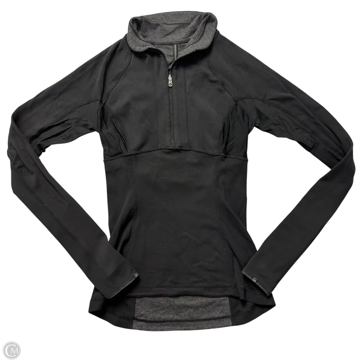 Athletic Jacket By Lululemon In Black, Size: S