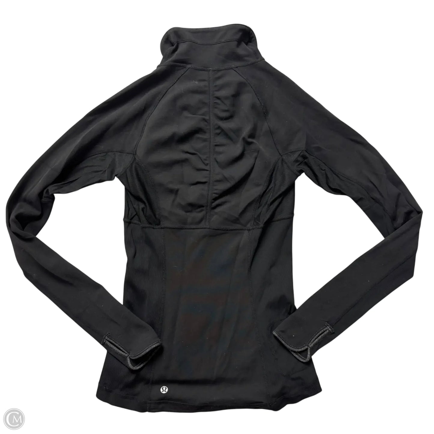 Athletic Jacket By Lululemon In Black, Size: S