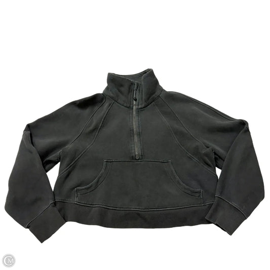 Athletic Sweatshirt Collar By Lululemon In Black, Size: M