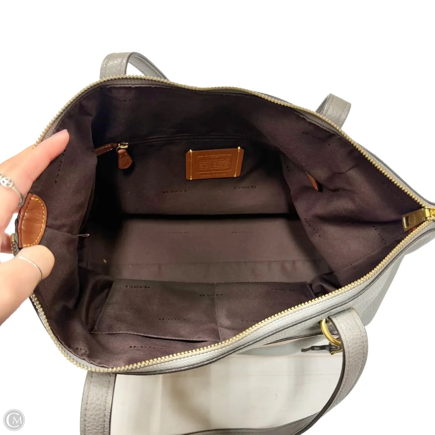 Tote Designer By Coach, Size: Large