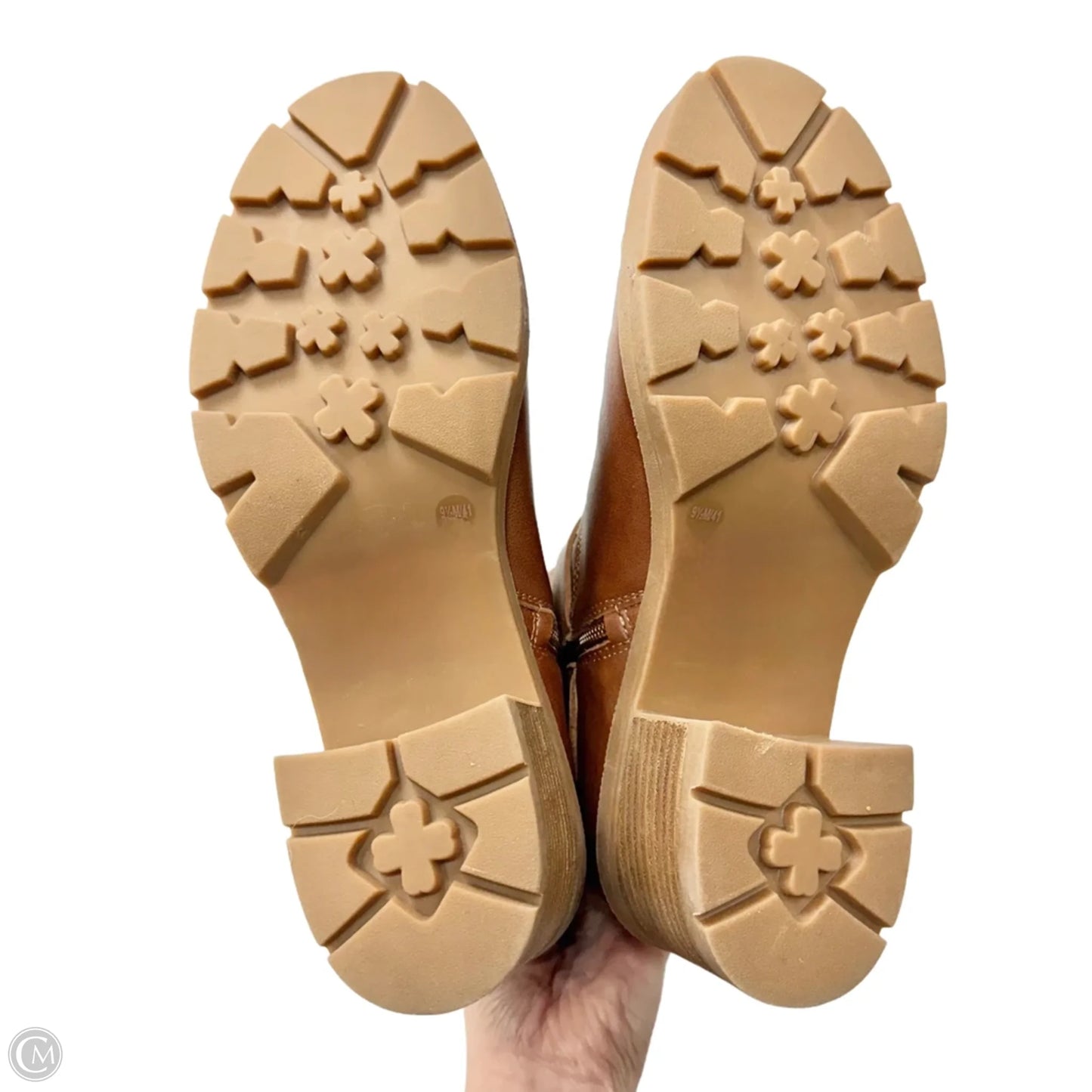 Boots Leather By Lucky Brand In Brown, Size: 9.5