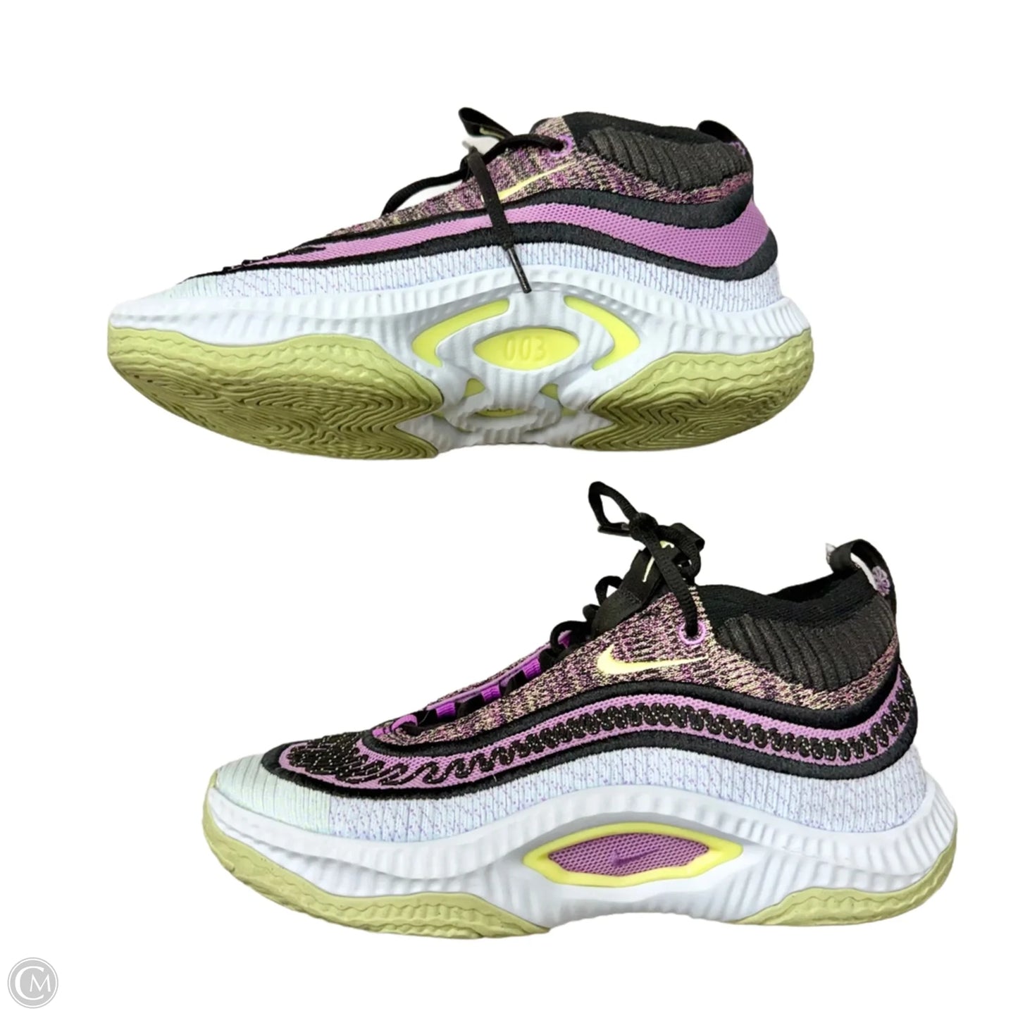 Shoes Sneakers By Nike In Black & Purple, Size: 10.5